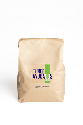 A 5 pound pag of Uganda Bugisu coffee from Three Avocados
