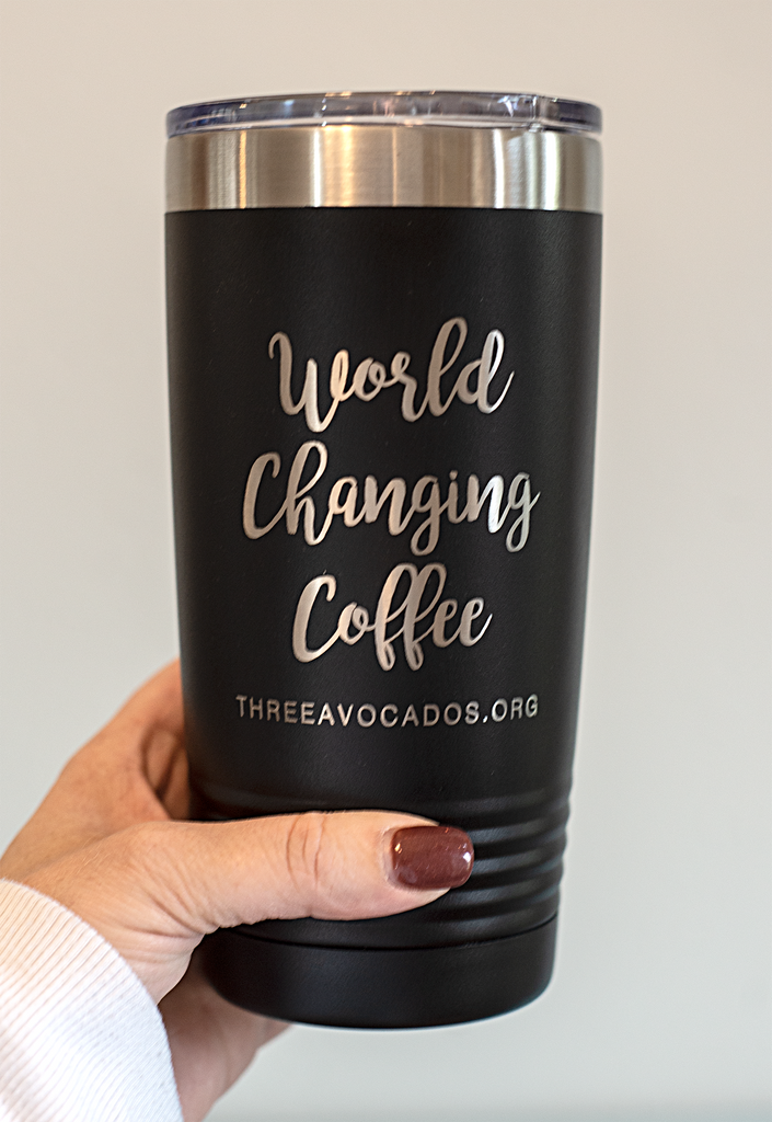 "World Changing Coffee" Tumbler - Black